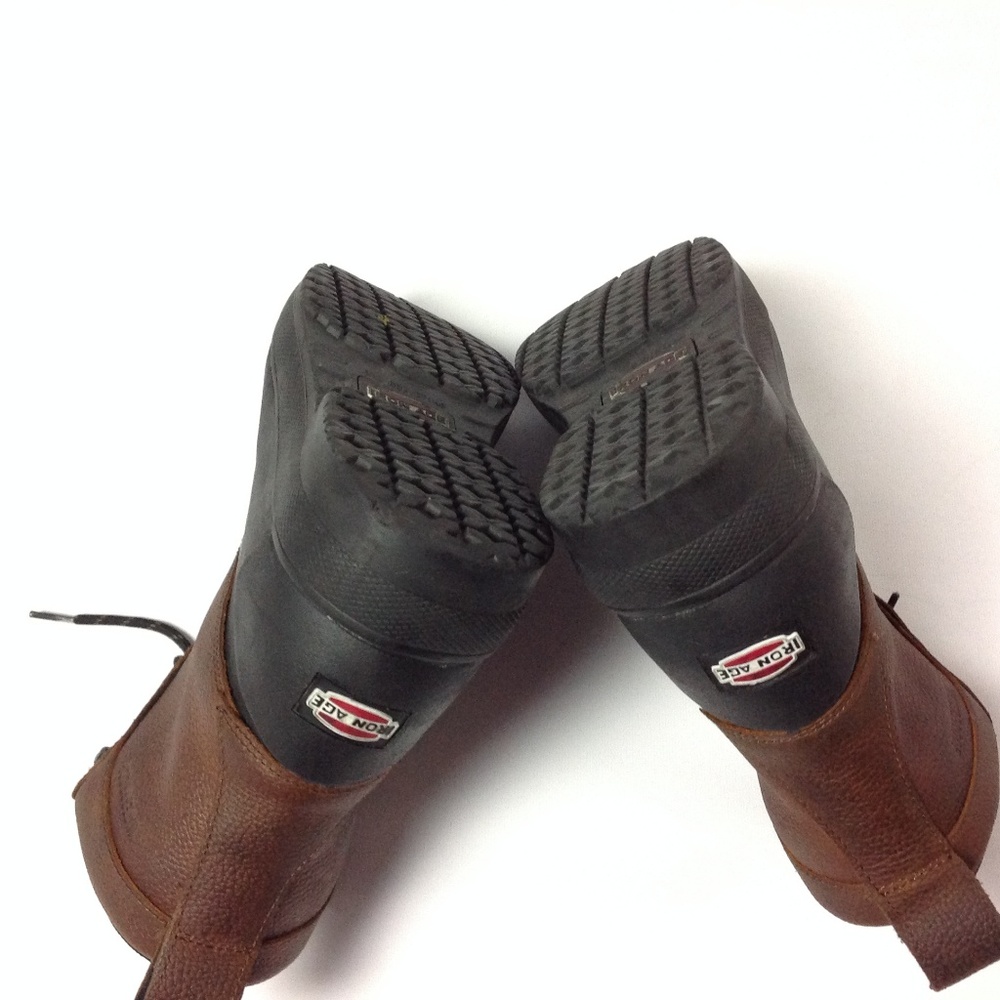 Iron Age Men's Lace Up Work Boots Steel Toe M - Picture 6 of 7